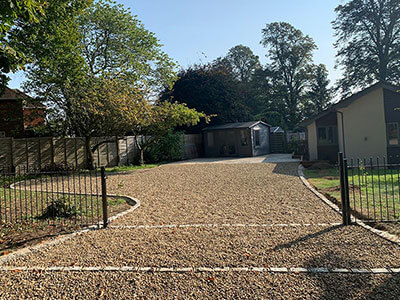 Gravel driveway