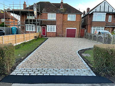Gravel driveway